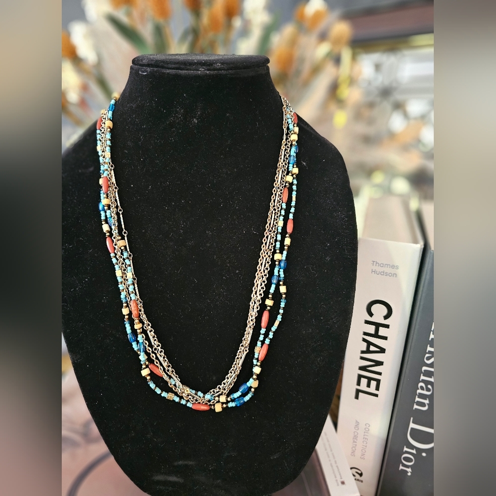 Beaded 5 Strand Necklace